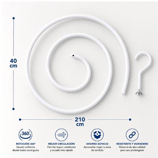 Gancho Espiral EspiralDry 360°